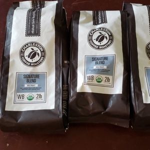 2 pound bags of Charleston  roasters bold coffee